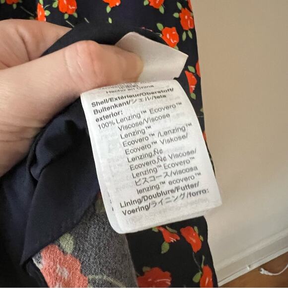 J. Crew Flowy Tiered Midi Dress in Poppy Fields Floral Print - Picture 7 of 7